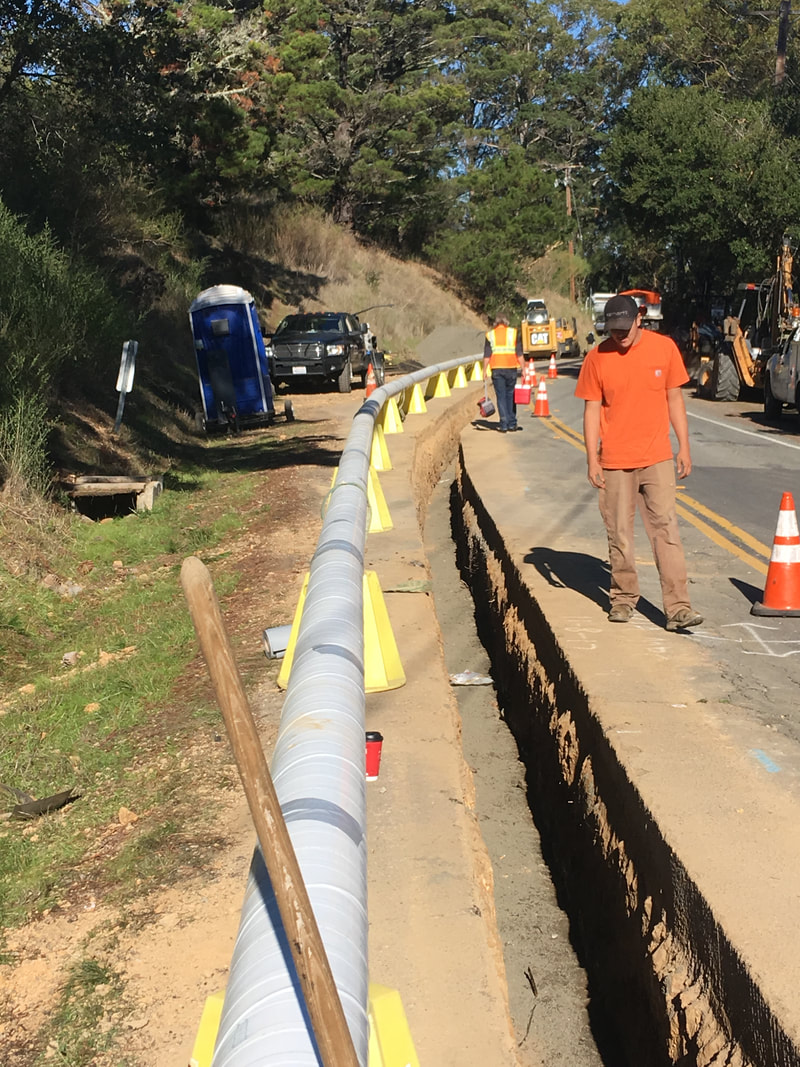Water pipeline fabrication by Charles Custom Welding